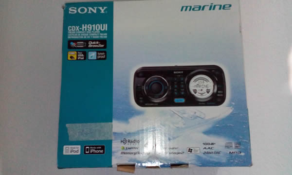 Sony marine head unit